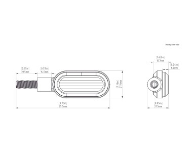 Denali T3 Switchback M8 LED Turn Signals - Front