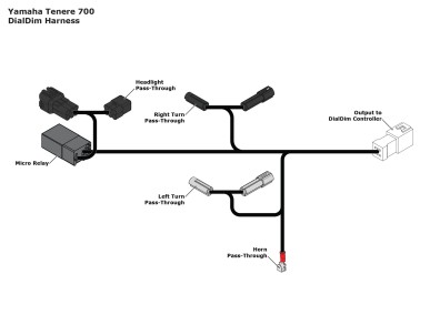 DialDim Lighting Controller for Yamaha Tenere 700